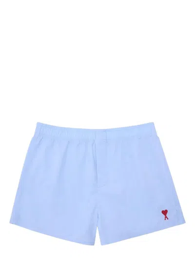 Ami Alexandre Mattiussi Ami Paris Ami De Coeur Light Blue Boxer