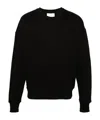 Ami Alexandre Mattiussi Ami Paris Ami De Coeur Logo Embossed Crewneck Sweatshirt In Black