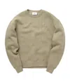 Ami Alexandre Mattiussi Ami Paris Ami De Coeur Logo Embossed Crewneck Sweatshirt In Nude