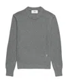 Ami Alexandre Mattiussi Cashmere-blend Crew-neck Jumper In Gray
