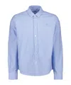 Ami Alexandre Mattiussi Ami Paris Ami De Coeur Logo Embroidered Long-sleeved Shirt In Blue