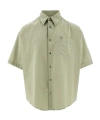 Ami Alexandre Mattiussi Ami Paris Ami De Coeur Logo Embroidered Short-sleeved Shirt In Nude