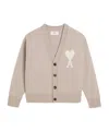 Ami Alexandre Mattiussi Off White Adc Cardigan In Nude