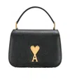 Ami Alexandre Mattiussi Ami Paris Ami De Coeur Logo Plaque Mini Tote Bag In Black