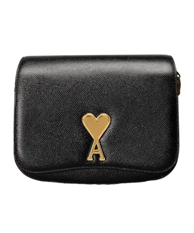 AMI ALEXANDRE MATTIUSSI AMI PARIS AMI DE COEUR LOGO PLAQUE SHOULDER BAG