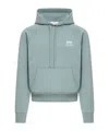 Ami Alexandre Mattiussi Ami Paris Ami De Coeur Logo-printed Drawstring Hoodie In Gray