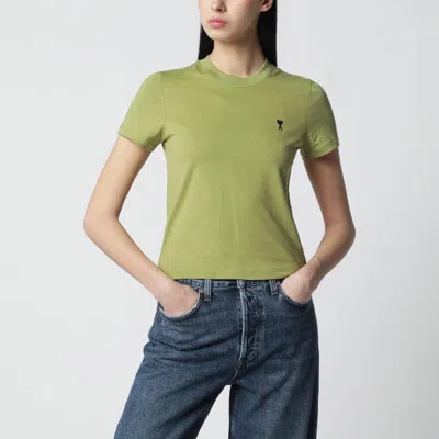 Ami Alexandre Mattiussi Cotton T-shirt In Green