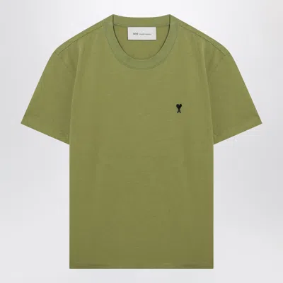 Ami Alexandre Mattiussi Cotton T-shirt In Green