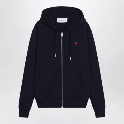 Ami Alexandre Mattiussi Ami Paris Ami De Coeur Mini Heart Hoodie In Black