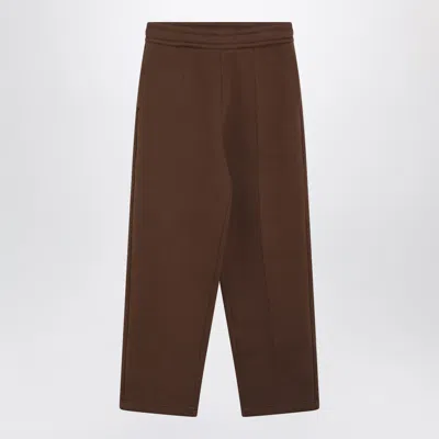 Ami Alexandre Mattiussi Ami Paris Ami De Coeur Mini Heart Jogging Trousers For Women In Brown