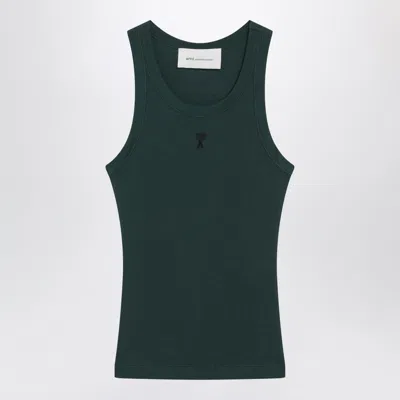 Ami Alexandre Mattiussi Ami Paris Ami De Coeur Mini Tank Top In Green
