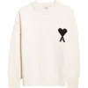 Ami Alexandre Mattiussi Ami Paris Ami De Coeur Monogram Crewneck Sweater