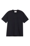 Ami Alexandre Mattiussi Ami Paris Ami De Coeur Organic Cotton T-shirt In Black/001