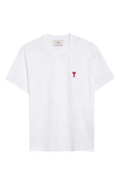 AMI ALEXANDRE MATTIUSSI AMI PARIS AMI DE COEUR ORGANIC COTTON T-SHIRT