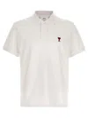 Ami Alexandre Mattiussi Ami De Coeur Polo Shirt In White