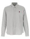 Ami Alexandre Mattiussi Ami Oxford Striped Cotton Shirt