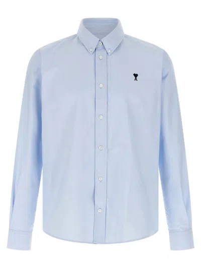 Ami Alexandre Mattiussi Ami De Coeur Shirt And Blouse Light Blue