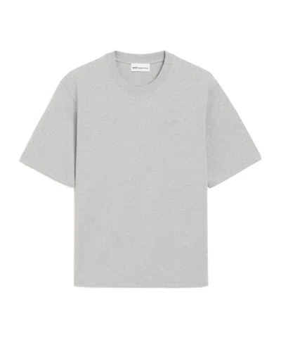 Ami Alexandre Mattiussi Ami Paris Ami De Coeur Short-sleeved Crewneck T-shirt In Gray