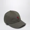 Ami Alexandre Mattiussi Ami Paris Ami De Coeur Smoke Grey Baseball Cap Men