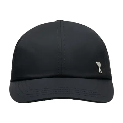 Ami Alexandre Mattiussi Ami Paris Ami De Coeur Stud Cap In Black