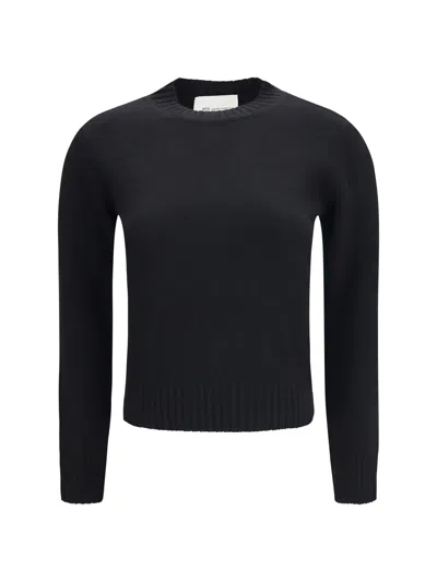 Ami Alexandre Mattiussi Ami Paris Ami De Coeur Sweater In Black