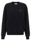 Ami Alexandre Mattiussi Ami Paris Ami De Coeur Crewneck Sweatshirt In Black