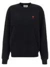 Ami Alexandre Mattiussi Ami Paris Ami De Coeur Crewneck Sweatshirt In Black