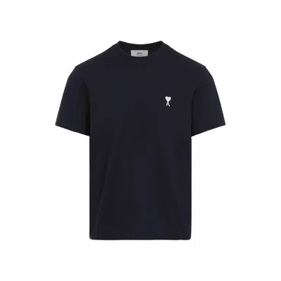 Ami Alexandre Mattiussi Ami Paris Classic Off White Adc Tshirt Clothing In Blue