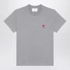 Ami Alexandre Mattiussi Ami Paris Ami De Coeur Grey T-shirt Women In Grey