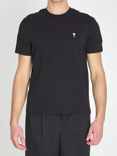 Ami Alexandre Mattiussi Ami Paris Ami De Coeur T-shirt In Black