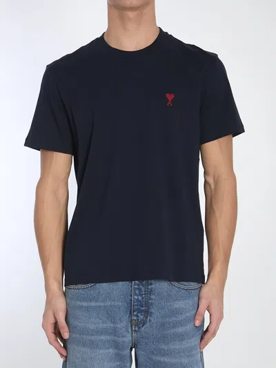 Ami Alexandre Mattiussi Ami Paris Ami De Coeur T-shirt In Blue