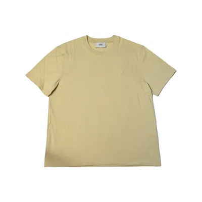 Ami Alexandre Mattiussi Ami Paris Ami De Coeur T-shirts Beige In Green