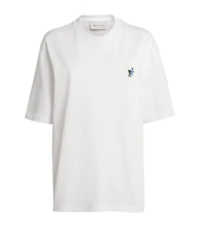 Ami Alexandre Mattiussi Ami Paris Ami De Coeur Tulip T-shirt In Multi