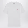 Ami Alexandre Mattiussi Ami Paris Ami Paris De Coeur Cotton T-shirt In White