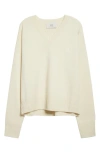 Ami Alexandre Mattiussi Ami Paris Ami De Coeur Wool & Cashmere Sweater In Neutral