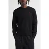 Ami Alexandre Mattiussi Ami Paris Ami De Coeur Wool Crewneck Sweater In Black