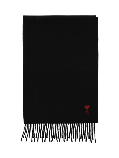 AMI ALEXANDRE MATTIUSSI Ami Paris Ami De Coeur Wool Scarf