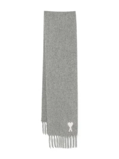 AMI ALEXANDRE MATTIUSSI AMI PARIS AMI DE COEUR WOOL SCARF