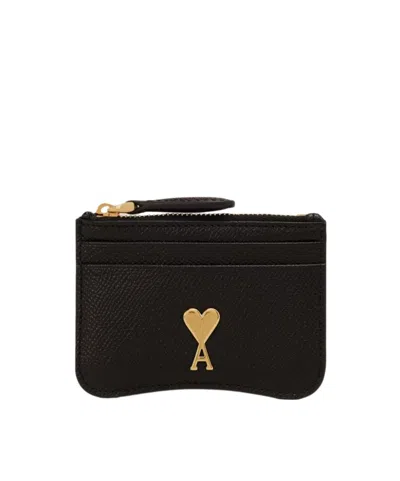 AMI ALEXANDRE MATTIUSSI AMI PARIS AMI DE COEUR ZIP-UP CARDHOLDER