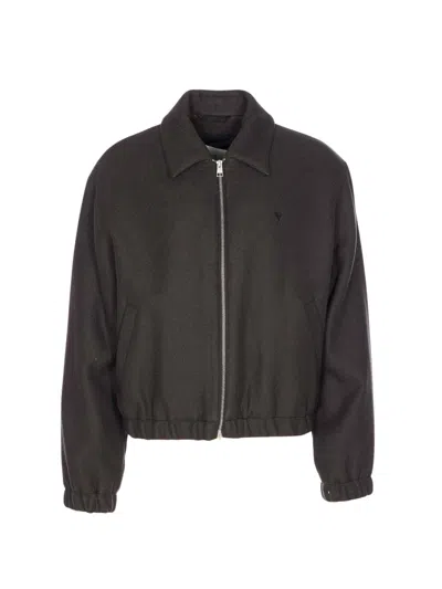 AMI ALEXANDRE MATTIUSSI AMI PARIS AMI DE COEUR ZIP-UP JACKET