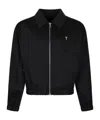 Ami Alexandre Mattiussi Ami Paris Long-sleeved Zipped Jacket In Black