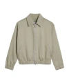Ami Alexandre Mattiussi Ami Paris De Coeur Logo Bomber Jacket In Nude