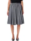 Ami Alexandre Mattiussi Ami Paris Ami Paris Corolla Wool Flannel Midi Skirt In Gold