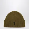 Ami Alexandre Mattiussi Ami Paris Ami Paris De Coeur Bronze Hat In Green