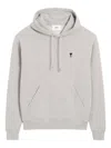 Ami Alexandre Mattiussi Ami Paris Ami Paris Grey Cotton Ami De Coeur Hoodie In Gray