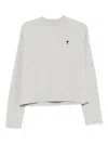 Ami Alexandre Mattiussi Ami Paris Women Ami De Coeur Cotton Sweatshirt In Animal Print