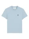 Ami Alexandre Mattiussi Ami Paris Ami Paris De Coeur Cotton T-shirt In Blue