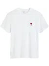 Ami Alexandre Mattiussi Ami Paris Ami De Coeur White Oversize T Shirt