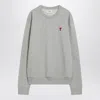 Ami Alexandre Mattiussi De Coeur Sweatshirt In Grey