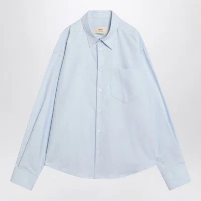 Ami Alexandre Mattiussi Ami Paris Ami Paris De Coeur Light Shirt In Blue